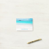Hawaii tropisch strand turkooise oceanische foto a post-it® notes (Op bureau)