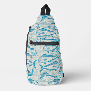 Hawaii tropische aloha print sling bag