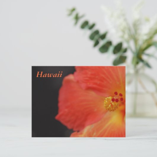 Hawaii Tropische Bloem Briefkaart (Staand voorkant)