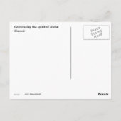 Hawaii Tropische Bloem Briefkaart (Achterkant)