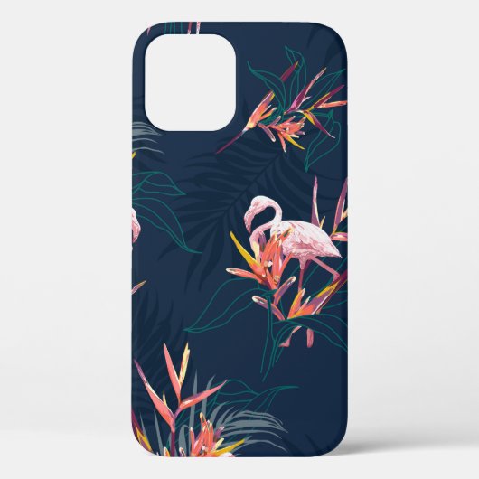 Hawaii Tropische flamingo met vogel van de Paradis Case-Mate iPhone Case (Achterkant)