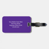 Hawaii tropische palmboom foto aangepaste naam scr bagagelabel (Achterkant horizontaal)