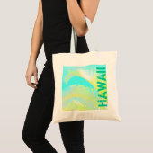 Hawaii tropische palmboomtas tote bag (Voorkant (product))