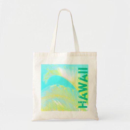 Hawaii tropische palmboomtas tote bag (Voorkant)