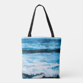 Hawaii tropische turquoise oceaangolven fotografie tote bag (Achterkant)