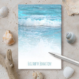 Hawaii turquoise blue oceaangolven foto aangepast post-it® notes