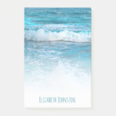 Hawaii turquoise blue oceaangolven foto aangepast post-it® notes (Voorkant)