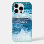 Hawaii turquoise blue oceaangolven girale confetti Case-Mate iPhone case (Achterkant)