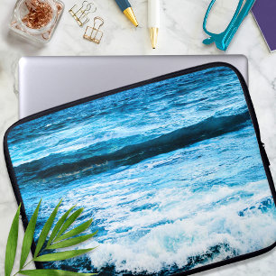 Hawaii turquoise oceaan golven foto tropisch moder laptop sleeve