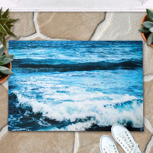 Hawaii turquoise oceaangolven foto tropisch moedig deurmat