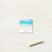 Hawaii turquoise oceanische tropische strandfoto a post-it® notes (Op bureau)