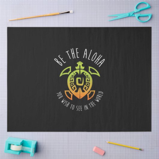 Hawaii Turtle Aloha Tissuepapier (Craft)