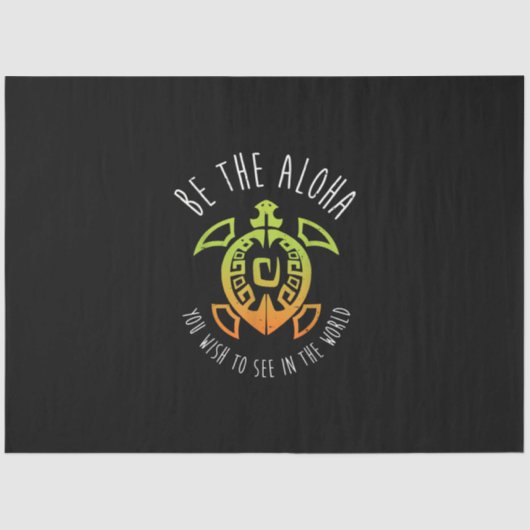 Hawaii Turtle Aloha Tissuepapier (Voorkant)