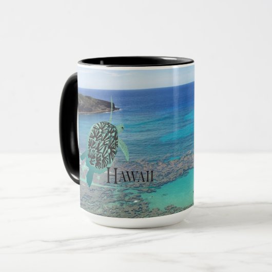 Hawaii Turtle Coffee Cup Mok (Voorkant links)