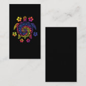 Hawaii Turtle Colorful Tropical Visitekaartje (Voorkant / Achterkant)