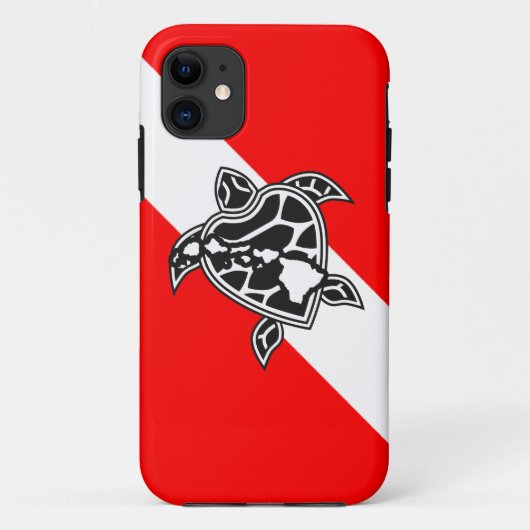 Hawaii Turtle Dive Flag Case-Mate iPhone Case (Achterkant)