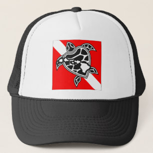Hawaii Turtle Dive Flag Trucker Pet