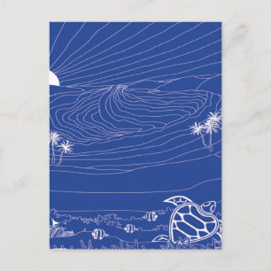 Hawaii Turtle - Honu Briefkaart