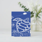 Hawaii Turtle - Honu Briefkaart (Staand voorkant)