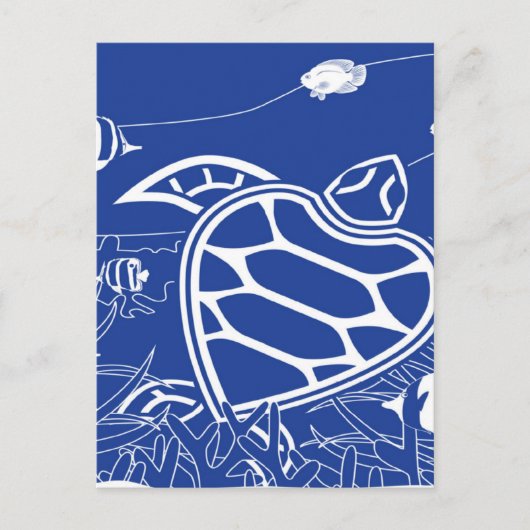 Hawaii Turtle - Honu Briefkaart (Voorkant)
