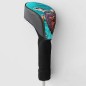 Hawaii Turtle Honu Foto Golf Head Hoesje Golfheadcover (Schuin)