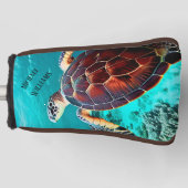 Hawaii Turtle Honu Foto Golfheadcover (Voorkant)