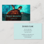 Hawaii Turtle Honu Foto kust Visitekaartje (Voorkant / Achterkant)