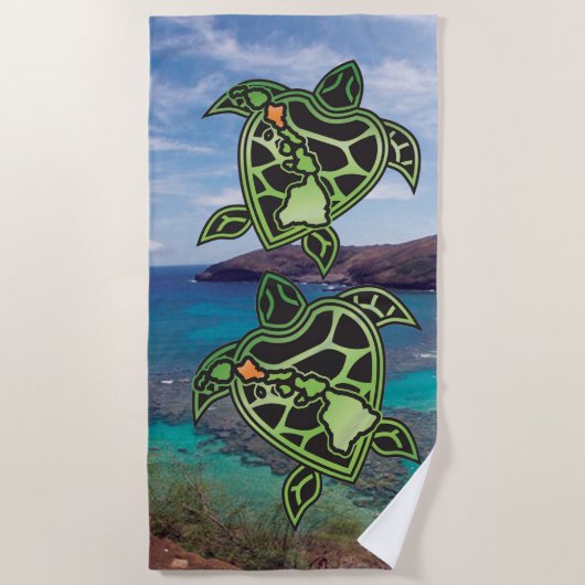 Hawaii Turtle Islands Strandlaken (Voorkant)