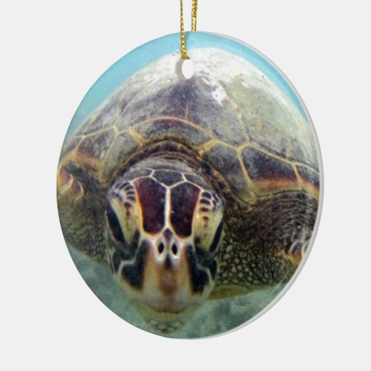 Hawaii Turtle Keramisch Ornament (Links)