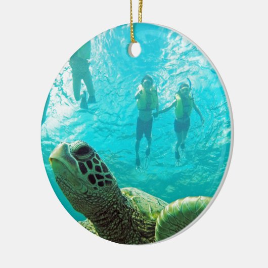 Hawaii Turtle Keramisch Ornament (Links)