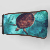 Hawaii Turtle Maritime Photo Jouw naam Golfheadcover (Voorkant)
