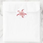 Hawaii Turtle Ronde Sticker (Tas)
