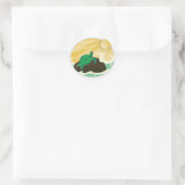 Hawaii Turtle Ronde Sticker (Tas)