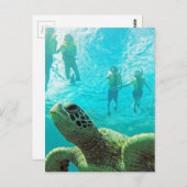 Hawaii Turtle & Snorkelers Briefkaart (Voorkant / Achterkant)