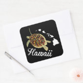 Hawaii Turtle Vierkante Sticker (Envelop)