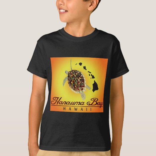 Hawaii Turtles en Hawaii Eilanden T-shirt (Voorkant)