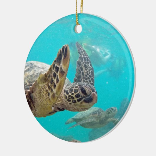 Hawaii Turtles Keramisch Ornament (Links)