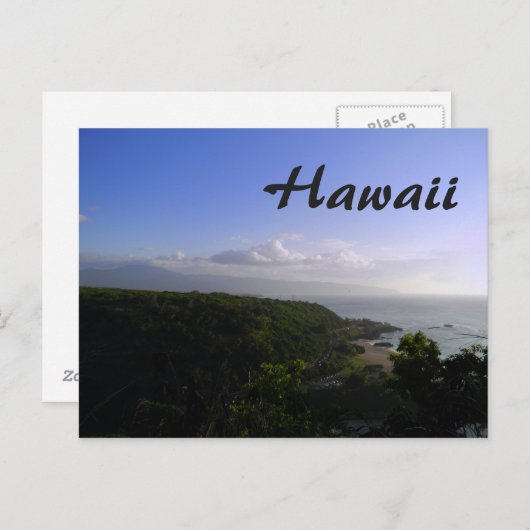 Hawaii-Uitzicht Briefkaart (Voorkant / Achterkant)