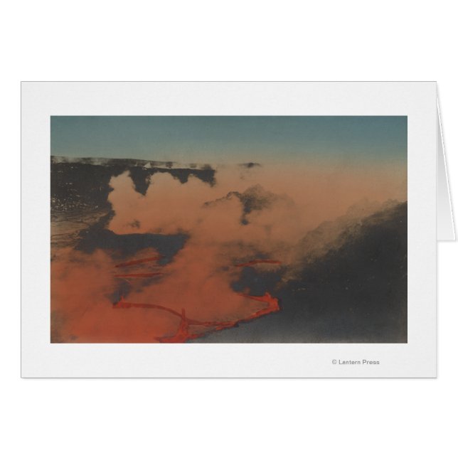 Hawaii - Uitzicht Kilauea Volcano in HA (Voorkant Horizontaal)