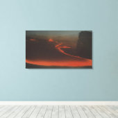Hawaii - Uitzicht van de Lava-trails van Active Di Canvas Afdruk (Insitu (Houten vloer))