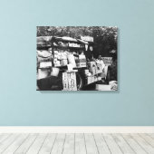 Hawaii - Uitzicht van een inheemse plantaardige ag Canvas Afdruk (Insitu (Houten vloer))