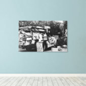 Hawaii - Uitzicht van een inheemse plantaardige ag Canvas Afdruk (Insitu (Houten vloer))