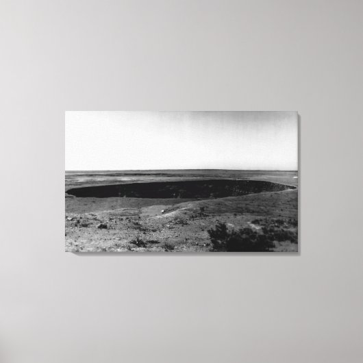 Hawaii - Uitzicht van Halemauman Pit in HA Canvas Afdruk (Voorkant)