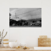 Hawaii - Uitzicht van het Theaterblok van Waikiki Poster (Keuken)