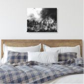 Hawaii - Uitzicht van het veld Suikerriet in brand Canvas Afdruk (Insitu (Slaapkamer))