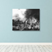 Hawaii - Uitzicht van het veld Suikerriet in brand Canvas Afdruk (Insitu (Houten vloer))