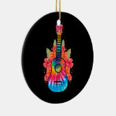 Hawaii Uke Flower Ukulele Guitar Keramisch Ornament (Rechts)