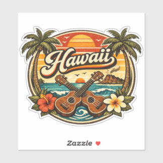 Hawaii & Ukelele Sticker