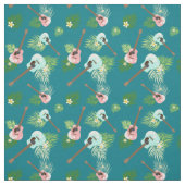 Hawaii Ukulele Floral Stof (Swatch)