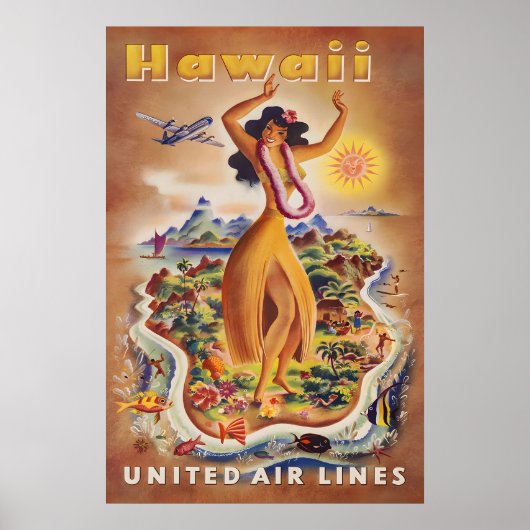 Hawaii - United Reisposter Poster (Voorkant)